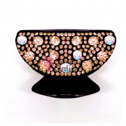 Clama pentru prins parul tip cleste CLM012CC Negru cu strasuri 